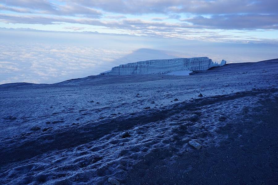 Anja Brandt on Uhuru Peak
