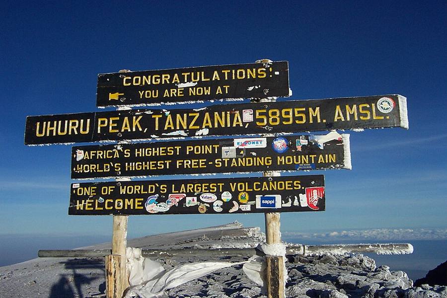 Sarah K. on Uhuru Peak